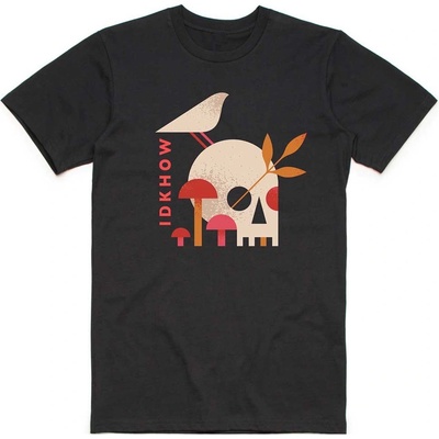 iDKHOW tričko Mushroom Skull čierne