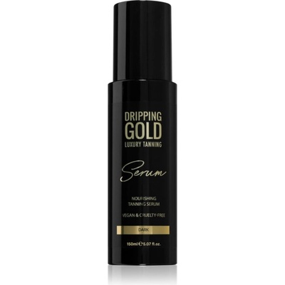 Dripping Gold Luxury Tanning Serum бронзиращ продукт за тяло и лице цвят Dark 150ml