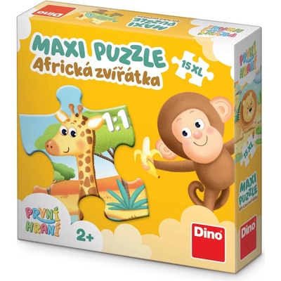 DINO Africká zvířátka XL 15 dílků