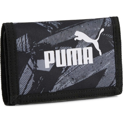 Puma PHASE AOP WALLET Čierna Sivá Biela