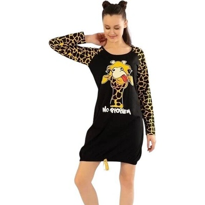 Нощница в черно и жълто с жираф