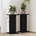 vidaXL Стойка за растения 2 pcs Черния дъб 30 x 30 x 60 cm (3345112)