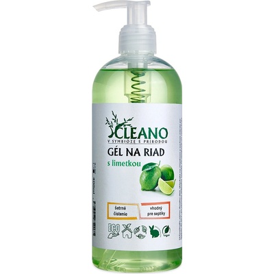 CLEANO Gel na nádobí Limetka 400 ml