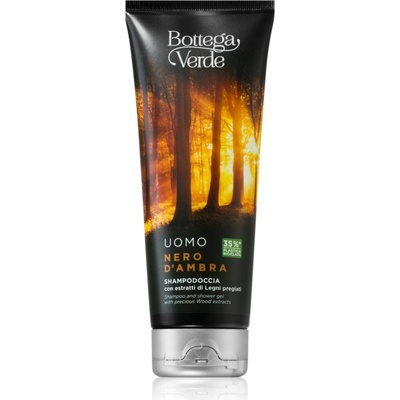 Bottega Verde Black Amber šampón a sprchový gél 2 v 1 200 ml