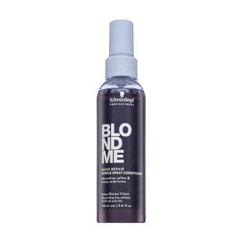Schwarzkopf BlondMe Bond Repair Purple Spray Conditioner Балсам без изплакване за руса коса 150 ml
