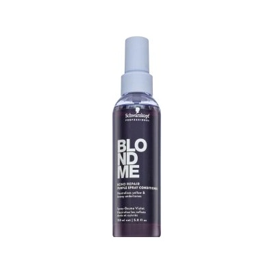 Schwarzkopf BlondMe Bond Repair Purple Spray Conditioner Балсам без изплакване за руса коса 150 ml