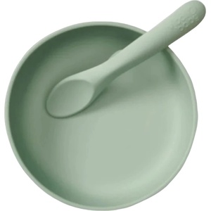 Vital Baby Комплект силиконова купа с вакуум и лъжичка Vital Baby - Мента (V-444737)