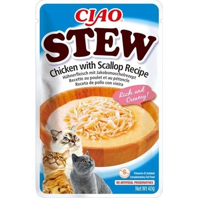 Inaba Ciao Stew kuře a hřebenatka 40 g