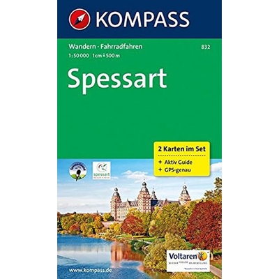 Spessart 832 ,2mapy 1:50T NKOM