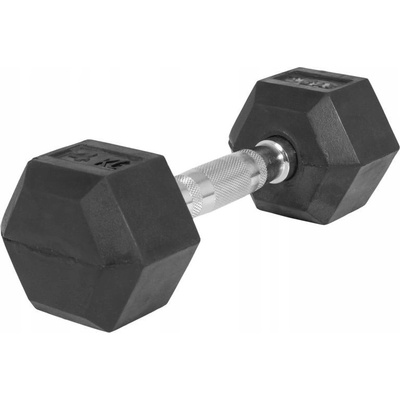 Gorilla Sports Potažené pogumované činky s pevnou váhou 1 x 4 kg