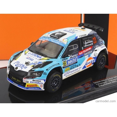 Ixo-models Škoda Fabia Rally2 Evo N 23 Rally Finland 2022 modrobílá 1:43