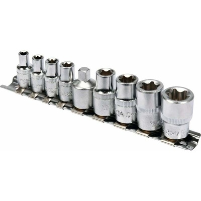 Yato | Sada nástavců 1/4", 3/8" TORX 9 ks E5-E16
