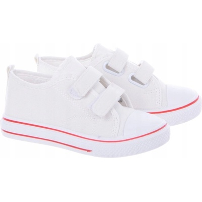 Dětské tenisky na suchý zip krémové