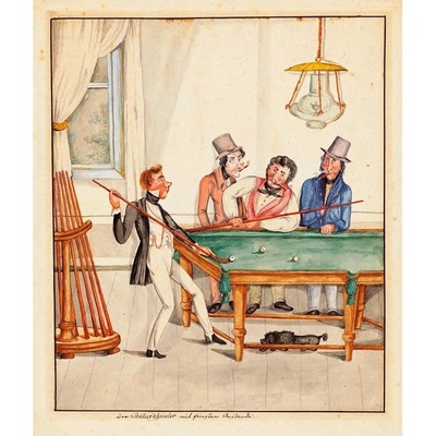PLAKÁT Der Billard Spieler 48x56 cm
