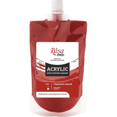 Rosa Studio АКРИЛНА боя Red Deep (406) 200 ml 1 бр (323200406)