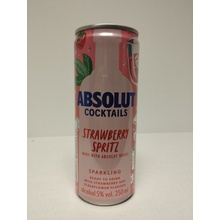 Absolut Cocktails Strawberry Spritz 5% 0,25 l (holá láhev)