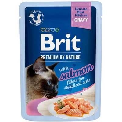 Brit Premium Sterilised Cat Delicate Fillets in Gravy with Salmon 85 g