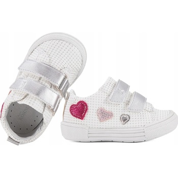 Kornecki 6488 dívčí polobotky kotníkové boty bílé