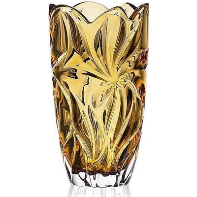 Aurum Crystal Váza FLORA amber 280 mm