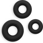 NS Novelties Renegade 3pc Fireman Rings Black