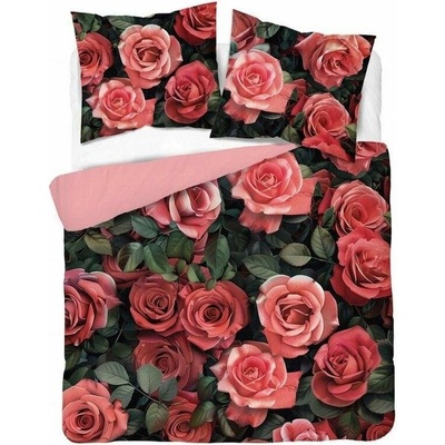 Detexpol obliečky 3D Ruže micro Polyester mikrovlákno 220x200 2x70x80
