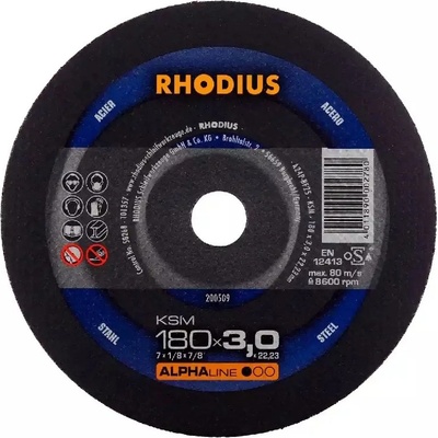 Rhodius Rezný kotúč 180 x 3,0 x 22,23 mm 200509