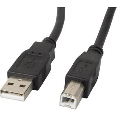 Кабел, Lanberg USB-A (M) -> USB-B (M) 2.0 ferrite cable 1m, black (CA-USBA-11CC-0010-BK)