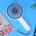 Бял сгъваем вентилатор с usb