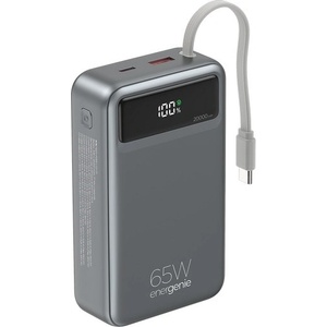 Gembird PB20-PD65-LCD-01 външна батерия 20000 mAh 65W черна (PB20-PD65-LCD-01)