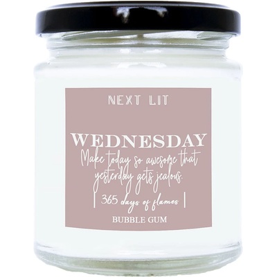 With Scent of Books Ароматна свещ Next Lit 365 Days of Flames - Wednesday (NL041)