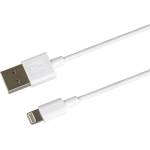 PremiumCord Кабел USB 2.0, USB-A - Lightning, M/M, APPLE 8 pin, 0, 5 m, бял KIPOD30 (KIPOD30)