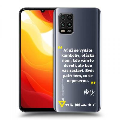 Picasee silikonový průhledný obal pro Xiaomi Mi 10 Lite - Kazma - SVĚT PATŘÍ TĚM, CO SE NEPOSEROU