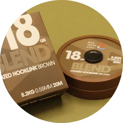 One More Cast šňůra Blend Coated Hooklink Brown 20m 18lb