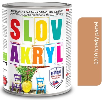 Slovlak Slovakryl 0,75 kg hnedý pastel