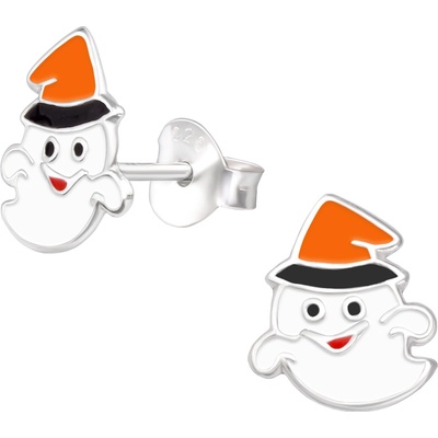 Majya Strieborné náušnice DUCH s klobúkom 10719