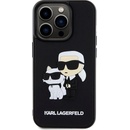 Karl Lagerfeld 3D Rubber Karl and Choupette iPhone 13 Pro čierne