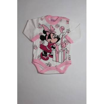 Image 1 of БЕЙБ ФЕШЪН ЕООД Боди с дълъг ръкав в бяло и розово, 62