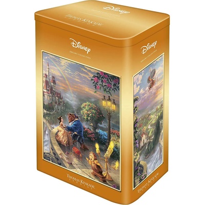 Schmidt Spiele - Puzzle Thomas Kinkade: Disney: Beauty and the Beast tin box - 500 piese