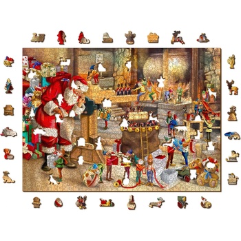 Wooden City - Puzzle Santa's Workshop wooden - 1 000 piese