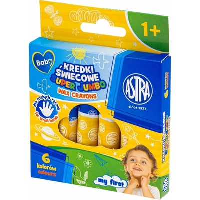 Astra voskové pastelky jumbo 6 ks