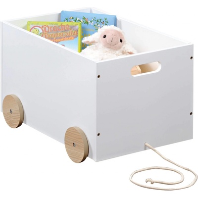 Kesper Box s kolečky bílý 50 x 35 x 30 cm