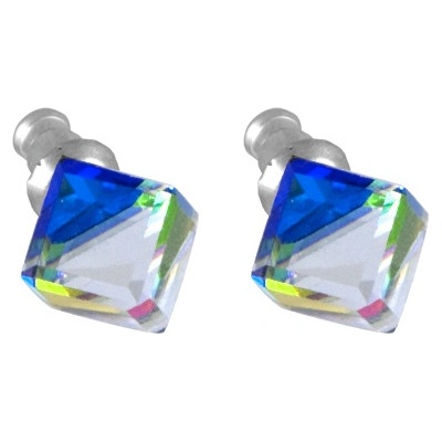 JSB Swarovski Elements kostka 713887 vitrail medium zelenoměnivá