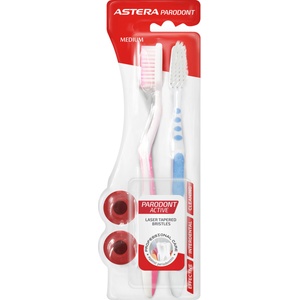 Astera Parodont Четки за зъби, Medium, 2 броя
