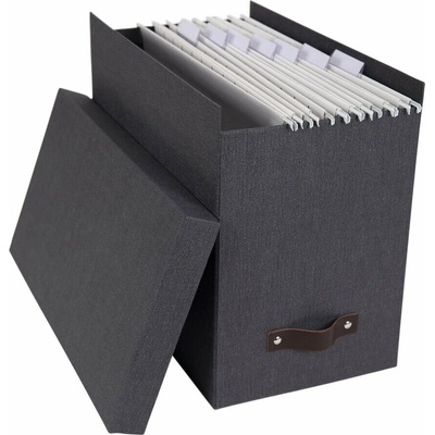 Bigso Johan Canvas Paper Laminate organizér černá