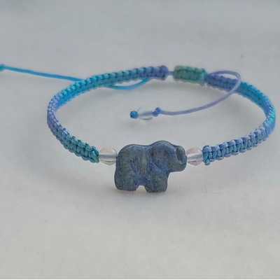 MagieKorálků.cz Shamballa náramek se skleněnými korálky "sloník" 10157