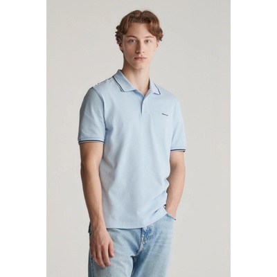 Gant Tipping SS pique Polo fresh blue