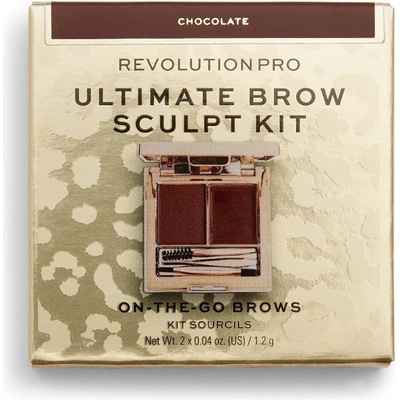 Revolution Pro Ultimate Brow Sculpt Kit Chocolate Молив за вежди 1, 2gr