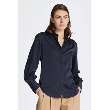 Gant regular satin shirt modrá