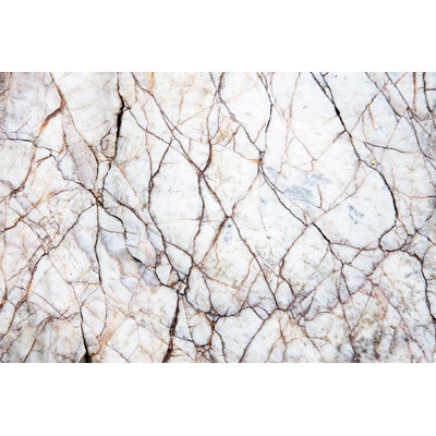 DIMEX ART Флизелинов фототапет бяла мраморна текстура 375 x 250 см