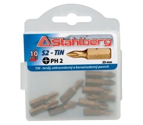 Bit PH 2 25mm TiN S2, 10ks